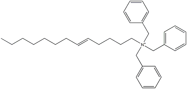 (5-Tridecenyl)tribenzylaminium Struktur