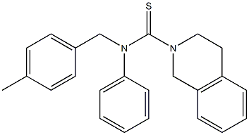 N-(4-Methylbenzyl)-N-phenyl-1,2,3,4-tetrahydroisoquinoline-2-carbothioamide Struktur