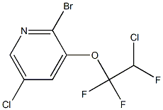 2-Bromo-3-(2-chloro-1,1,2-trifluoroethoxy)-5-chloropyridine Struktur