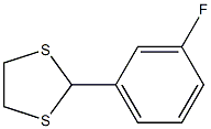 2-(3-Fluorophenyl)-1,3-dithiolane Struktur