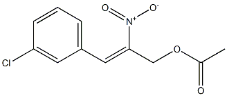 Acetic acid 2-nitro-3-[3-chlorophenyl]-2-propenyl ester Struktur