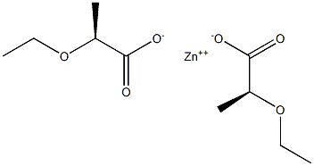 Bis[[S,(-)]-2-ethoxypropionic acid] zinc salt Struktur