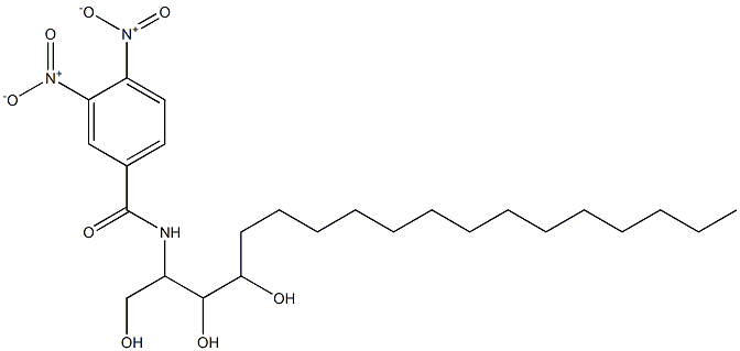 N-[2,3-Dihydroxy-1-(hydroxymethyl)heptadecyl]-3,4-dinitrobenzamide Struktur