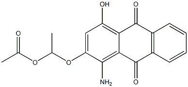 1-Amino-4-hydroxy-2-[1-(acetyloxy)ethoxy]anthraquinone Struktur