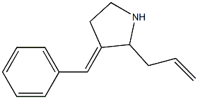 2-(2-Propenyl)-3-benzylidenepyrrolidine Struktur