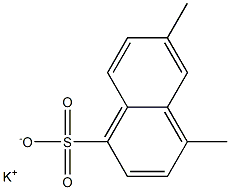 4,6-Dimethyl-1-naphthalenesulfonic acid potassium salt Struktur