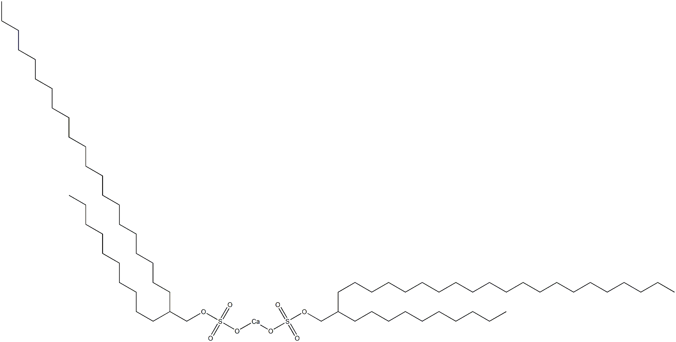 Bis(2-decyltricosyloxysulfonyloxy)calcium Struktur