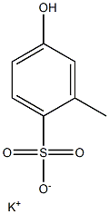 4-Hydroxy-2-methylbenzenesulfonic acid potassium salt Struktur