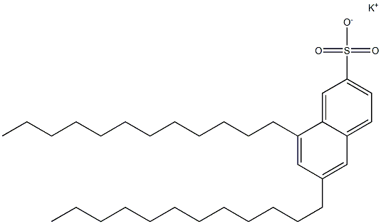 6,8-Didodecyl-2-naphthalenesulfonic acid potassium salt Struktur