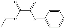 2-(Phenylthio)propenoic acid ethyl ester Struktur