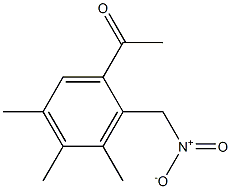 3',4',5'-Trimethyl-2'-(nitromethyl)acetophenone Struktur