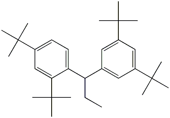 1-(2,4-Di-tert-butylphenyl)-1-(3,5-di-tert-butylphenyl)propane Struktur