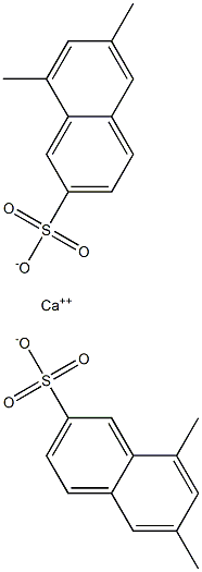 Bis(6,8-dimethyl-2-naphthalenesulfonic acid)calcium salt Struktur