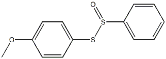 Benzenethiosulfinic acid S-(4-methoxyphenyl) ester Struktur