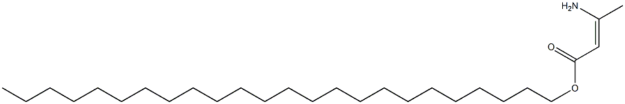 (Z)-3-Amino-2-butenoic acid tetracosyl ester Struktur