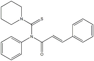 N-trans-Cinnamoyl-N-phenyl-1-piperidinecarbothioamide Struktur