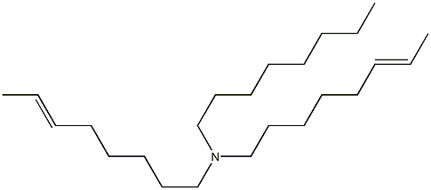 N-Octyldi(6-octenyl)amine Struktur