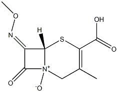 7-[(Z)-Methoxyimino]-3-methyl-4-carboxycepham-3-ene 1-oxide Struktur