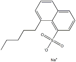 8-Pentyl-1-naphthalenesulfonic acid sodium salt Struktur