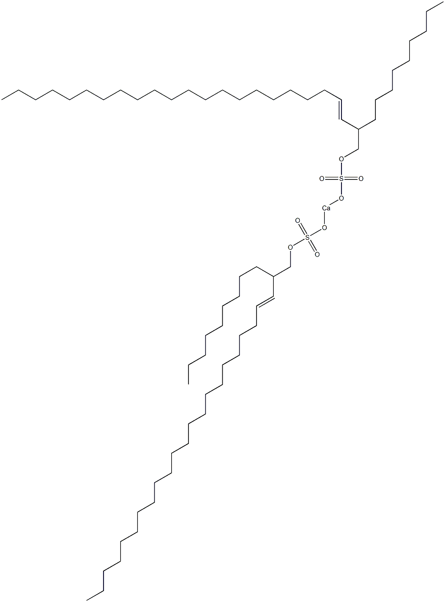 Bis(2-nonyl-3-tetracosenyloxysulfonyloxy)calcium Struktur