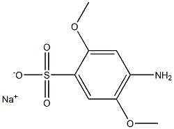 4-Amino-2,5-dimethoxybenzenesulfonic acid sodium salt Struktur