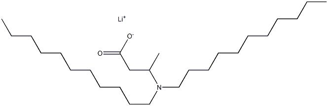 3-(Diundecylamino)butyric acid lithium salt Struktur