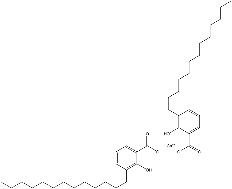 Bis(3-tridecyl-2-hydroxybenzoic acid)calcium salt Struktur