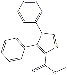 1,5-Diphenyl-1H-imidazole-4-carboxylic acid methyl ester Struktur