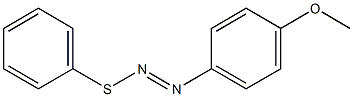 1-[(Phenylthio)azo]-4-methoxybenzene Struktur