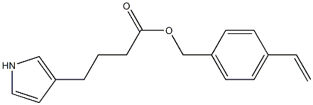 1H-Pyrrole-3-butyric acid 4-ethenylbenzyl ester Struktur