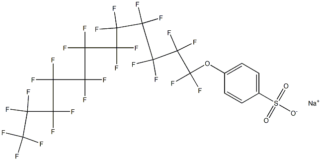 4-(Pentacosafluorododecyloxy)benzenesulfonic acid sodium salt Struktur