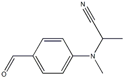 4-[N-Methyl-N-(1-cyanoethyl)amino]benzaldehyde Struktur