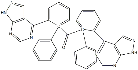 1-Phenyl-1H-pyrazolo[3,4-d]pyrimidin-4-yl(phenyl) ketone Struktur