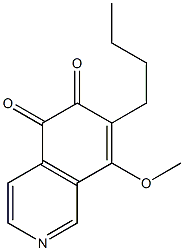 7-Butyl-8-methoxyisoquinoline-5,6-dione Struktur