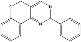 2-Phenyl-5H-[1]benzopyrano[4,3-d]pyrimidine Struktur