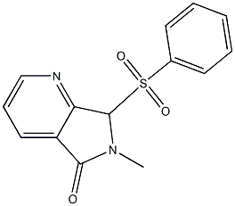 6,7-Dihydro-6-methyl-7-(phenylsulfonyl)-5H-pyrrolo[3,4-b]pyridin-5-one Struktur