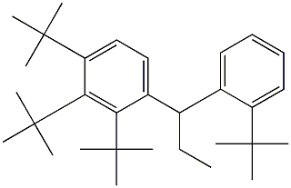 1-(2,3,4-Tri-tert-butylphenyl)-1-(2-tert-butylphenyl)propane Struktur