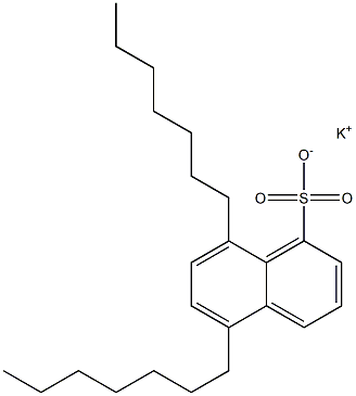 5,8-Diheptyl-1-naphthalenesulfonic acid potassium salt Struktur