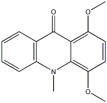 1,4-Dimethoxy-10-methylacridin-9(10H)-one Struktur