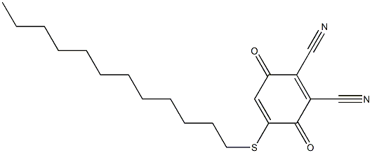 2,3-Dicyano-5-(dodecylthio)-1,4-benzoquinone Struktur