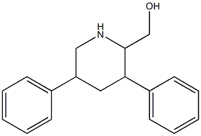 3,5-Diphenylpiperidine-2-methanol Struktur