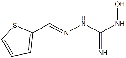 1-[(Thiophen-2-yl)methyleneamino]-3-hydroxyguanidine Struktur