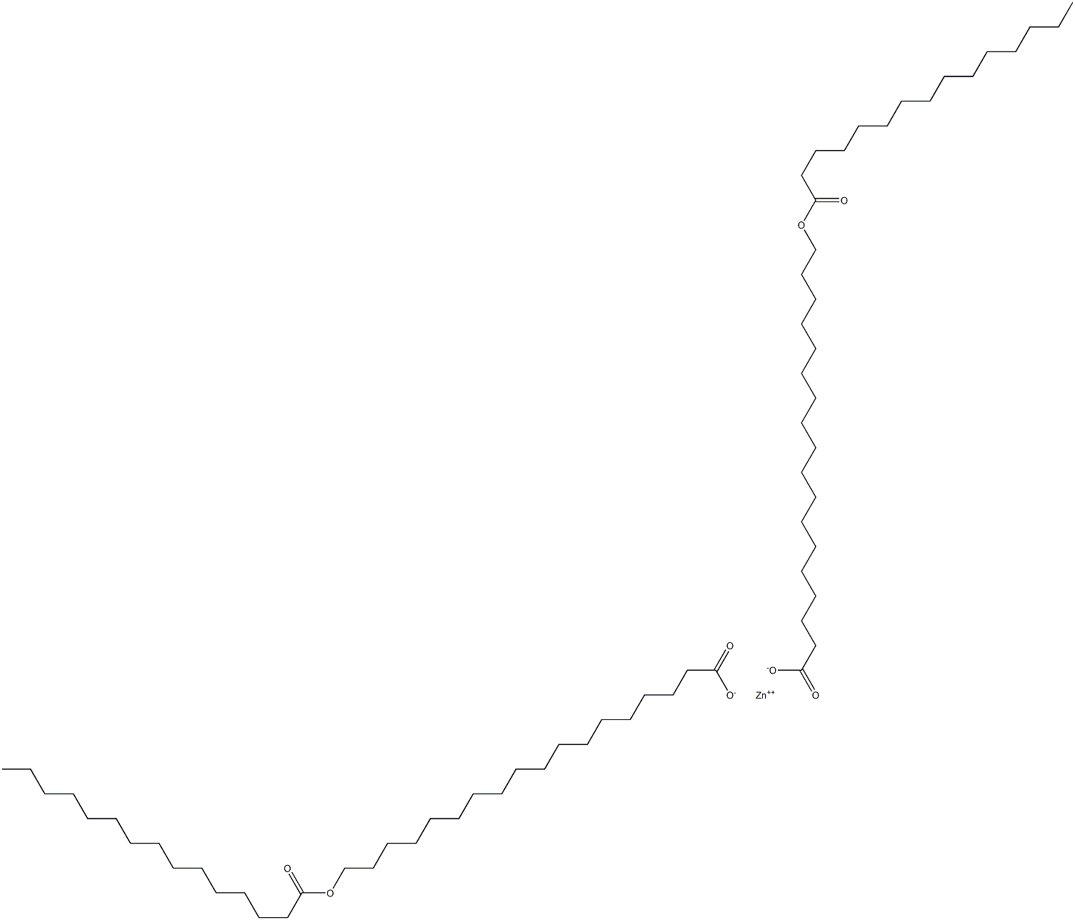 Bis(18-pentadecanoyloxyoctadecanoic acid)zinc salt Struktur