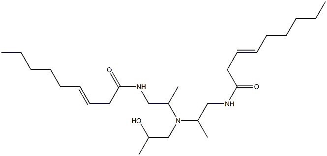 N,N'-[2-Hydroxypropyliminobis(2-methyl-2,1-ethanediyl)]bis(3-nonenamide) Struktur