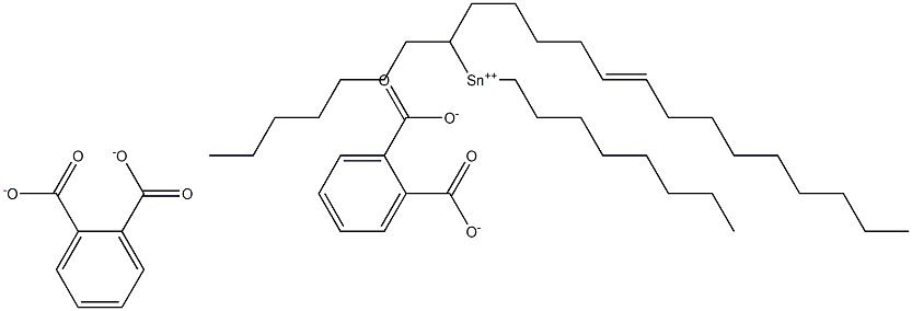 Bis[phthalic acid 1-(5-tetradecenyl)]dioctyltin(IV) salt Struktur