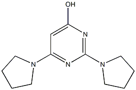 2,4-Di(pyrrolidin-1-yl)pyrimidin-6-ol Struktur