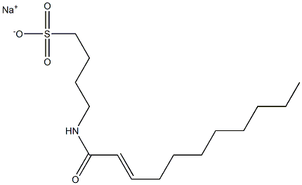 4-(2-Undecenoylamino)-1-butanesulfonic acid sodium salt Struktur