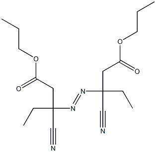 3,3'-Azobis(3-cyanovaleric acid)dipropyl ester Struktur