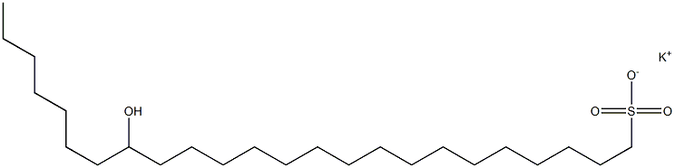 17-Hydroxytetracosane-1-sulfonic acid potassium salt Struktur