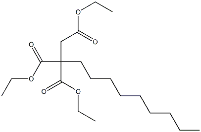 3,3-Bis(ethoxycarbonyl)dodecanoic acid ethyl ester Struktur